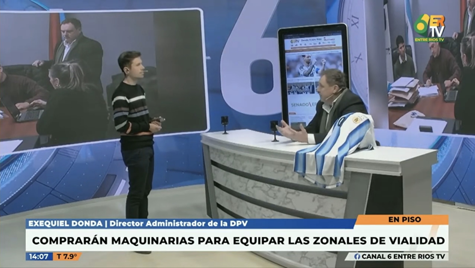 Exequiel Donda destacó la «histórica inversión» en maquinarias de Vialidad Provincial -